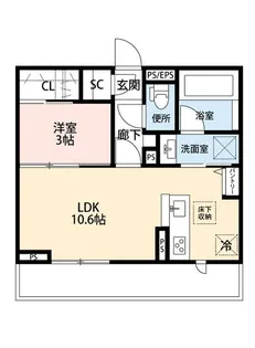 ブライトアオキ【1階】の間取り