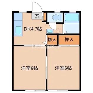 グリーンハイツ長生【1階】の間取り