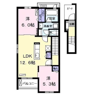 UH大西【2階】の間取り