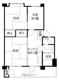 久留米西【5階】の間取り