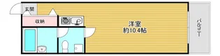 ライオンズシティ難波南【4階】の間取り