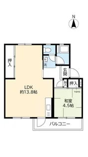 UR金剛【4階】の間取り