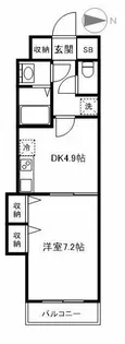 グレイスコート新宿【1階】の間取り