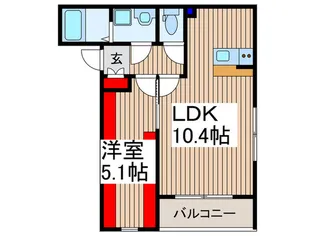 BestStageソレイユ蓮田【1階】の間取り