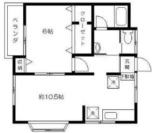 コーポ北嶋【2階】の間取り