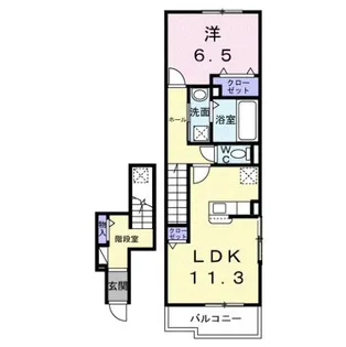 カトレア【2階】の間取り