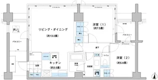 ガーデニエール砧レジデンス【4階】の間取り