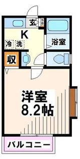 プランタン紅葉丘【2階】の間取り