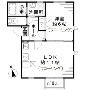 デザインメゾン鷺ノ宮【1階】の間取り
