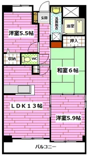 ドゥーミル東原【4階】の間取り