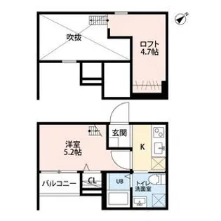 メゾン・ド・カナールII (メゾンドカナールツー【1階】の間取り
