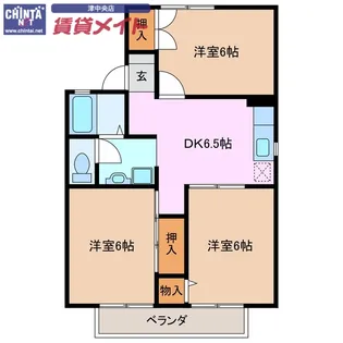 セジュール栄【2階】の間取り