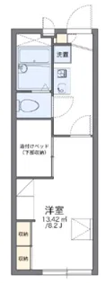 レオパレスカーサ三保【2階】の間取り