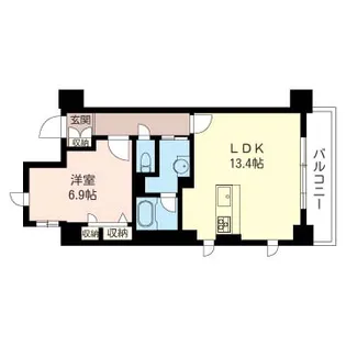 マストライフ南品川【3階】の間取り