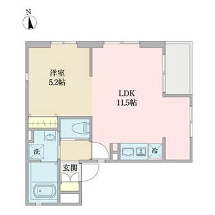 リフージョ昭和記念公園【1階】の間取り