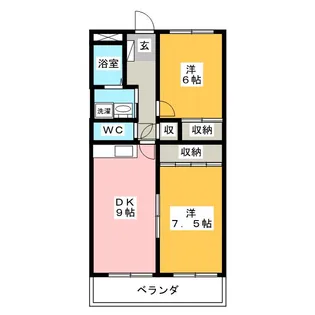 East Side【3階】の間取り