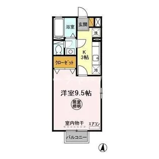 サンフィール A【2階】の間取り