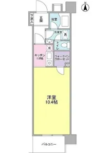 クレフォート大森【3階】の間取り