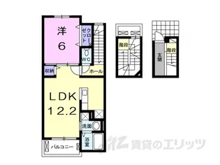 フロール南彦根【3階】の間取り