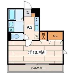 トレビナ淵野辺【1階】の間取り