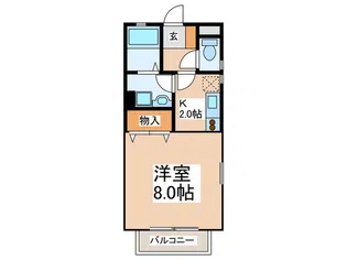 グランディール大下【1階】の間取り