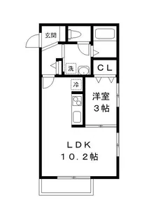 セカンドパストラルハイツ【1階】の間取り