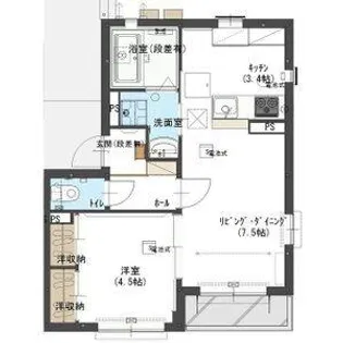 シュエットB【2階】の間取り