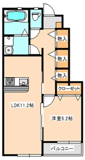ハピネス大野田【1階】の間取り