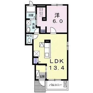 OHANA IV【1階】の間取り