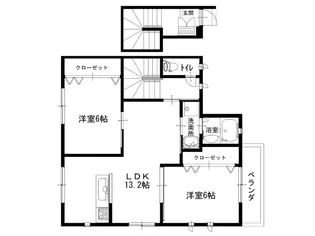 ハイドコート3号地【2階】の間取り