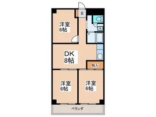 ローザ高屋【2階】の間取り