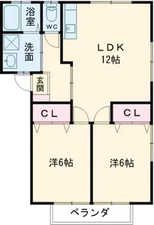 ラ・メゾン重尾【2階】の間取り