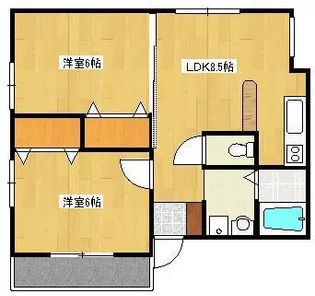 セレブさとう【2階】の間取り