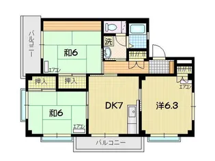 盛岸ビル91【3階】の間取り