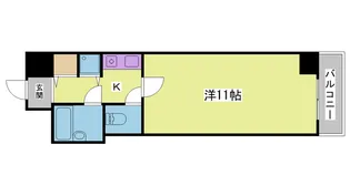 リアンジェ神戸北【6階】の間取り
