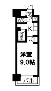 ララプレイスOSAKA WEST PRIME【7階】の間取り