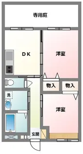 ティファニー・ヒル【1階】の間取り