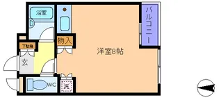 ヴァリューN166【5階】の間取り
