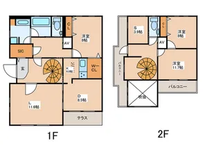 レキシントンの間取り