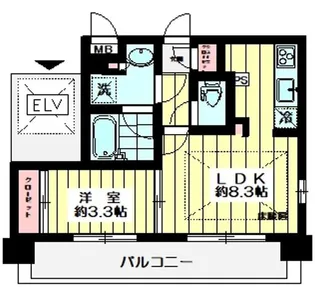 グランフォーレ立川【2階】の間取り