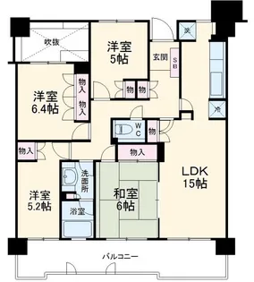 かしわ台クラルテ【6階】の間取り