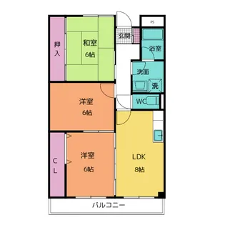 Limpia 八千代【3階】の間取り