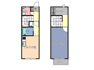 アランチーノ【1階】の間取り