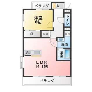 新海ビル【2階】の間取り
