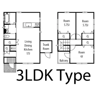 群馬県前橋市朝倉町【一戸建】の間取り