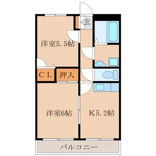 グローリアスガーデン【2階】の間取り