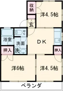 コーポ坂本【1階】の間取り