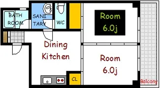広島県広島市中区鉄砲町【マンション】の間取り