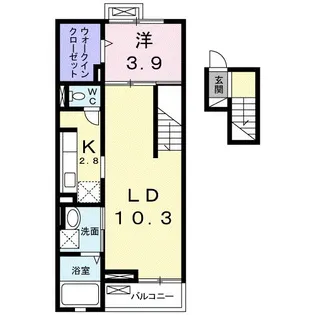 カーサグレイス【4階】の間取り