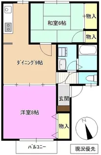 仁ハイツ II【2階】の間取り